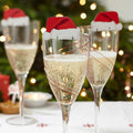Ginger Ray - Santa Hat Christmas Glass Decorations christmas decorations Santa Hat Christmas Glass Decorations x 10
