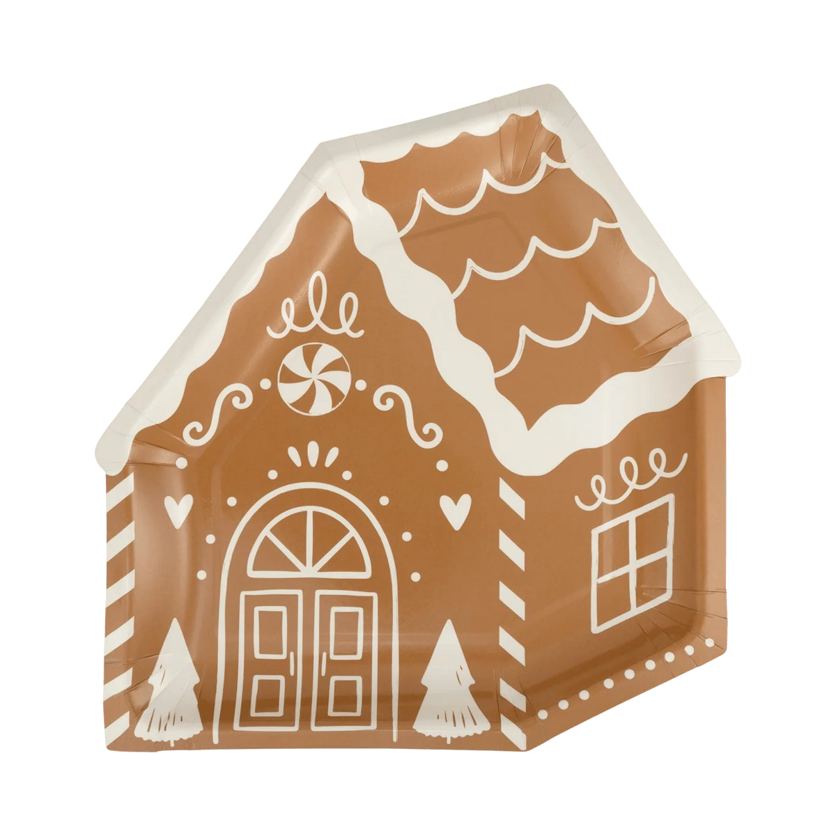 Gingerbread House Christmas Party Plates x 8 Disposable Plates Gingerbread House Christmas Party Plates x 8