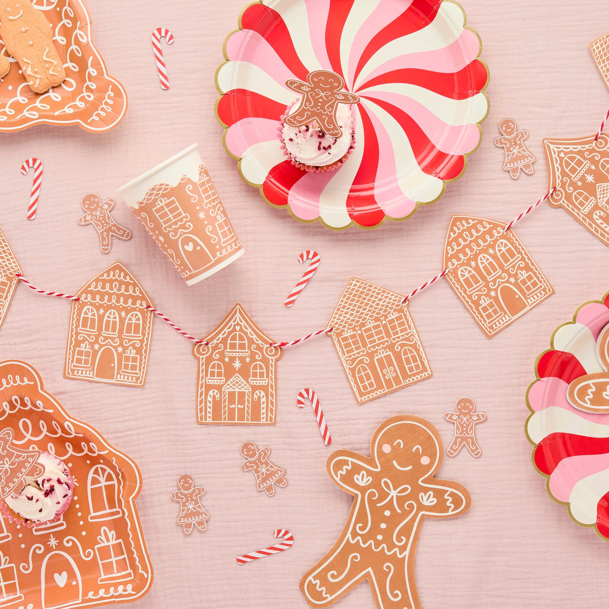 Gingerbread House Garland - 2m bunting Gingerbread House Garland - 2m