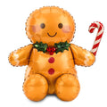 Gingerbread Man Foil Balloon (34 inch) Christmas Balloons Foil Balloon Sitting Gingerbread Man Foil Balloon