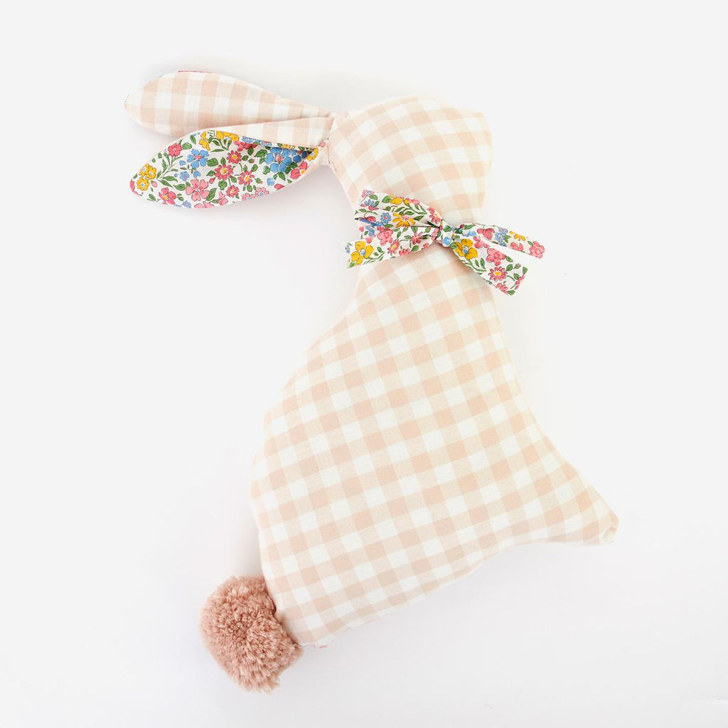 Gingham Bunny Cushion | Meri Meri Cushions Gingham Bunny Cushion