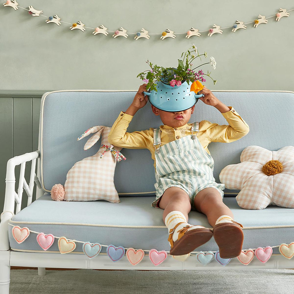 Gingham Bunny Cushion | Meri Meri Cushions Gingham Bunny Cushion