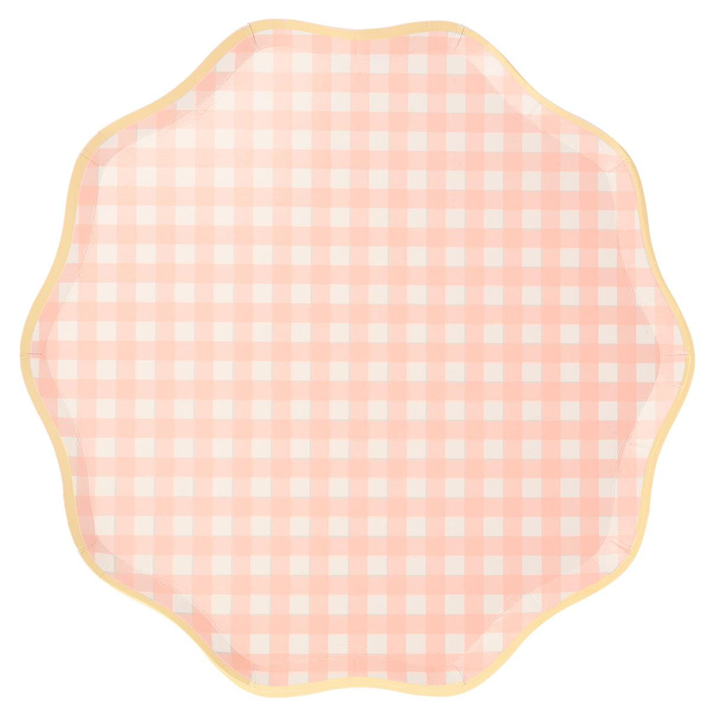 Gingham Dinner Party Plates x 12 party plates Gingham Dinner Party Plates x 12