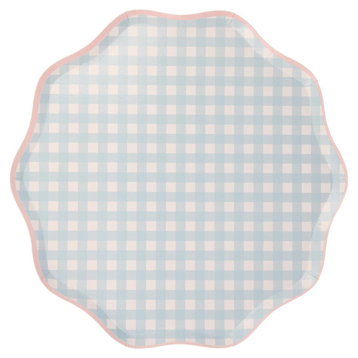 Gingham Dinner Party Plates x 12 party plates Gingham Dinner Party Plates x 12