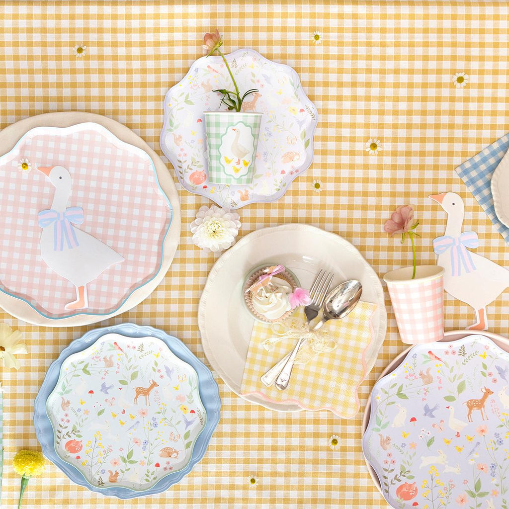 Gingham Large Party Napkins x 20 party napkins Gingham Large Party Napkins x 20