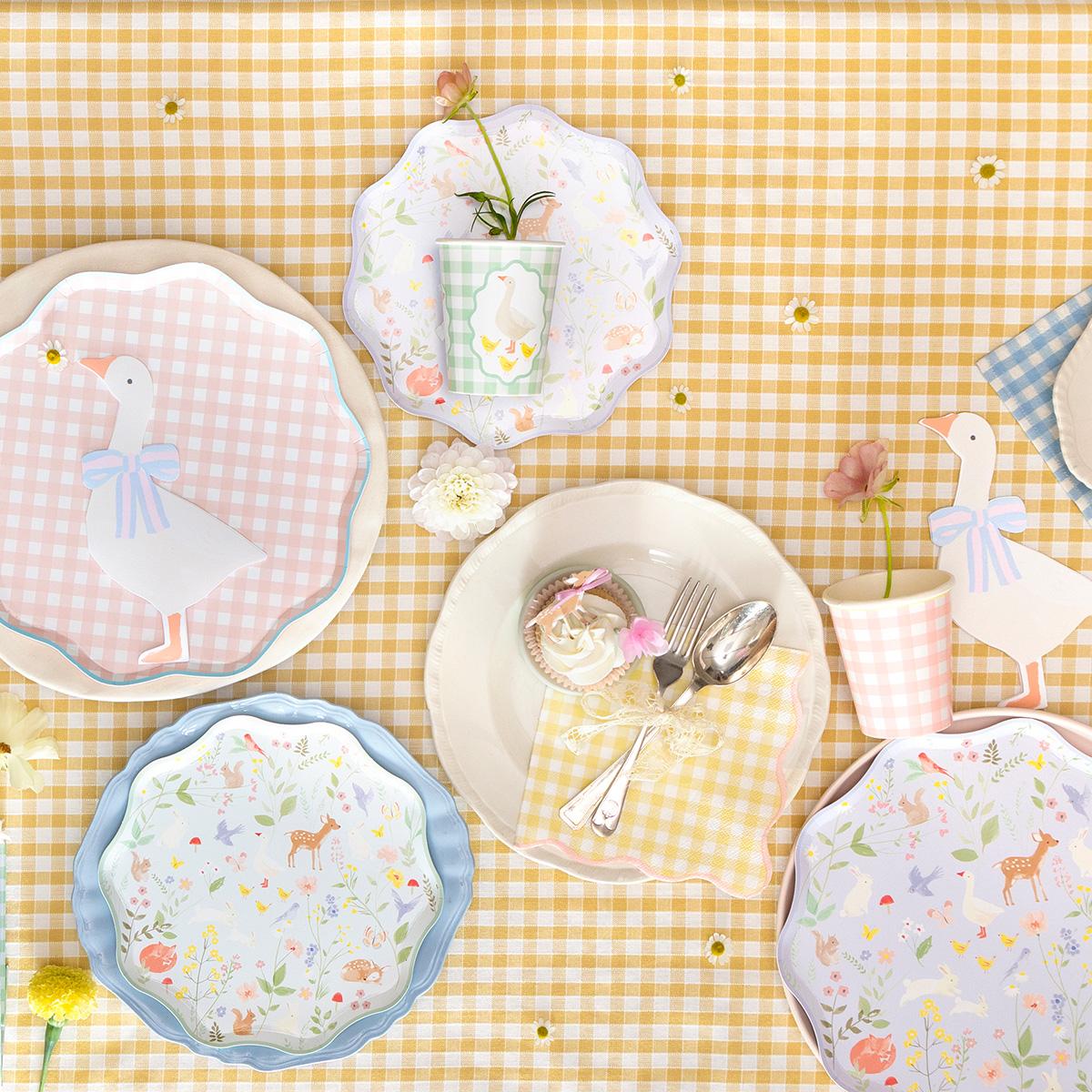 Gingham Large Party Napkins x 20 party napkins Gingham Large Party Napkins x 20