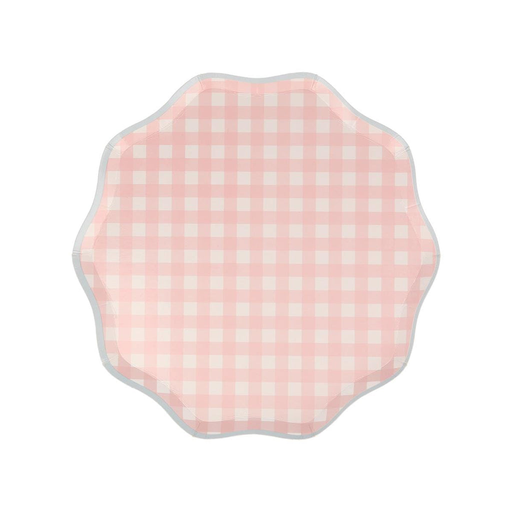 Gingham Side Party Plates x 12 party plates Gingham Side Party Plates x 12