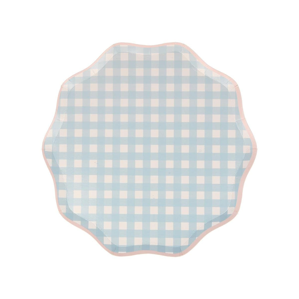 Gingham Side Party Plates x 12 party plates Gingham Side Party Plates x 12