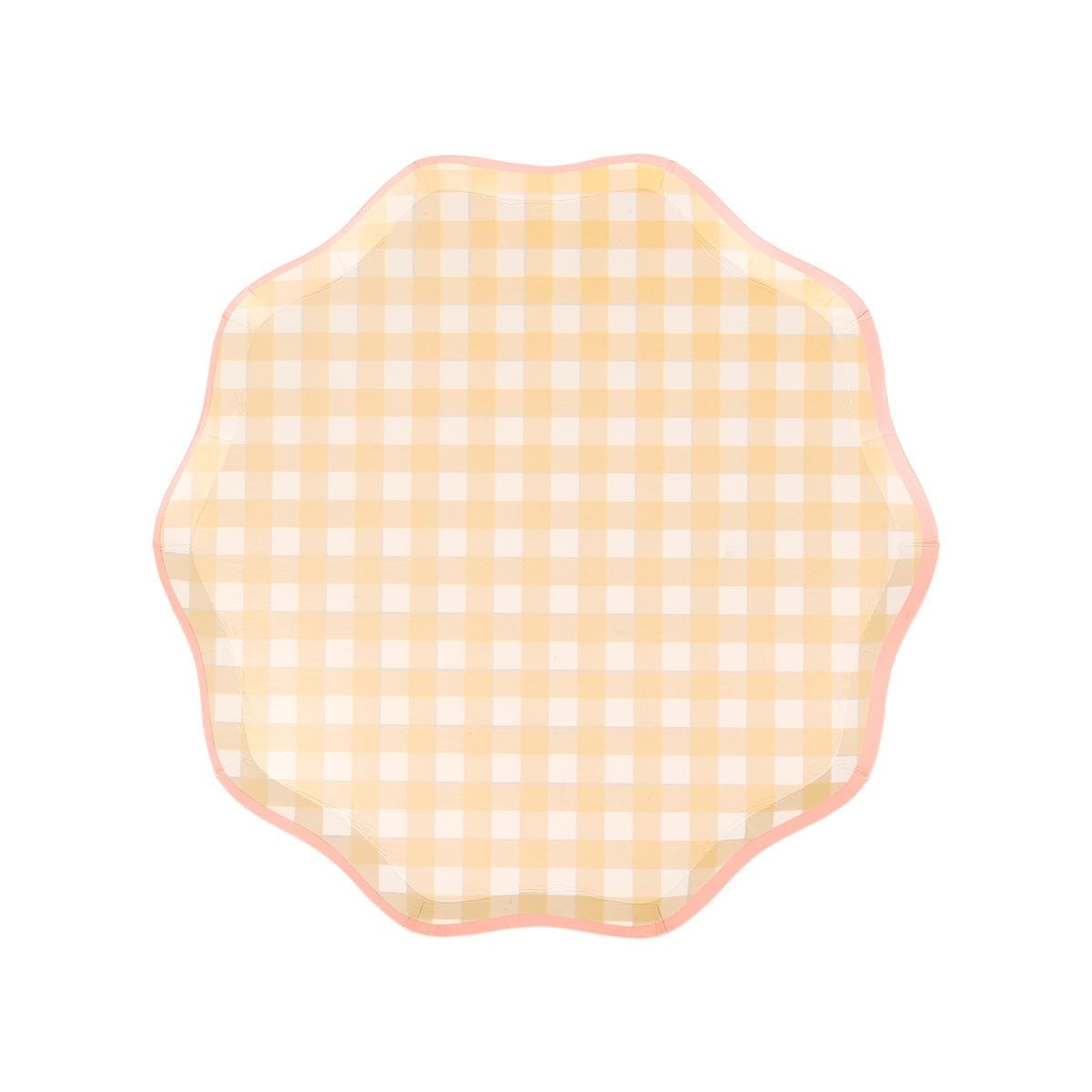 Gingham Side Party Plates x 12 party plates Gingham Side Party Plates x 12