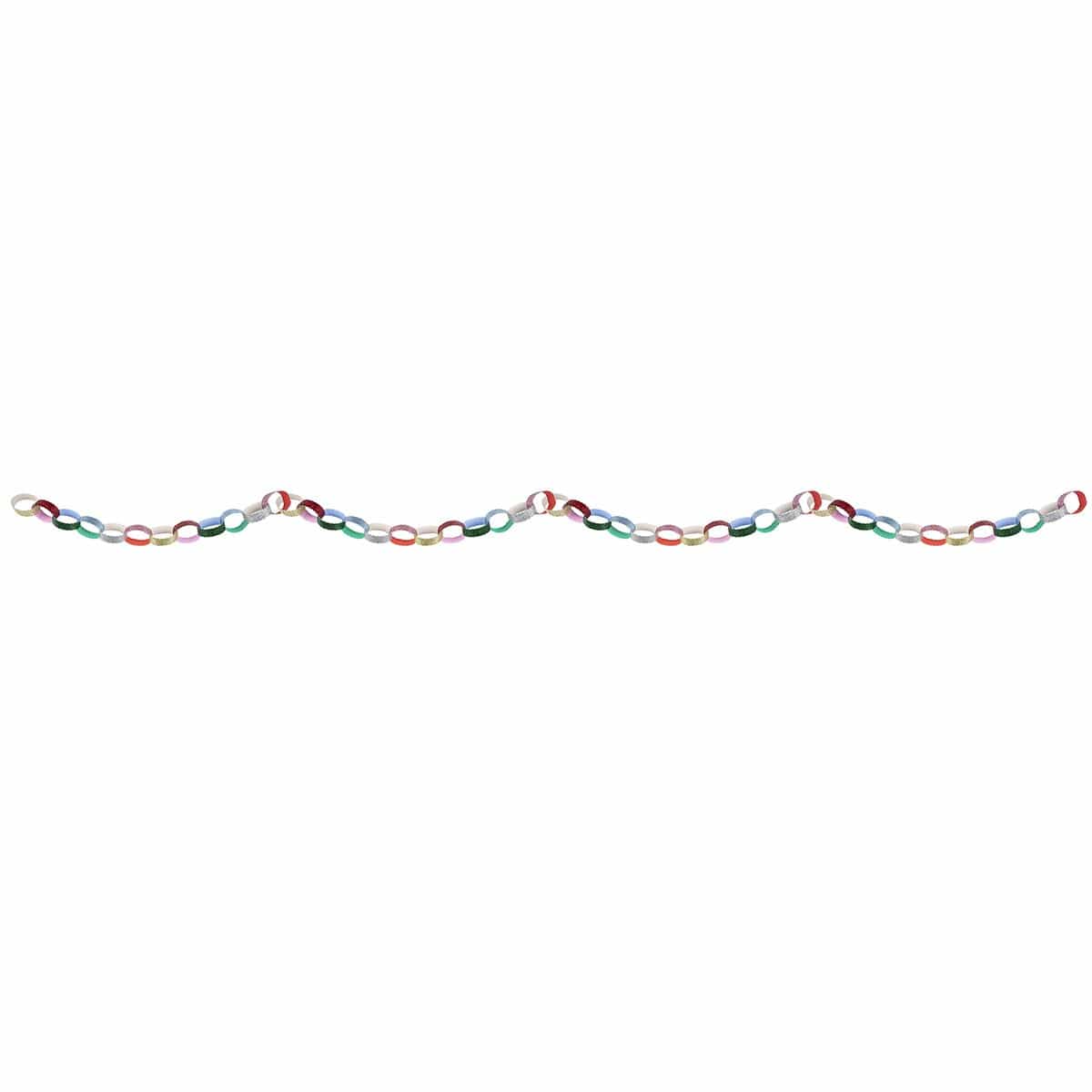 Glitter Christmas Paper Chains Set - Meri Meri Christmas Decorations Bunting Glitter Christmas Paper Chains Set