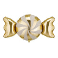 Gold & Beige Candy Foil Balloon (45 inch) Christmas Balloons Foil Balloon Gold & Beige Candy Foil Balloon