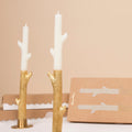 Gold Dipped Stick Christmas Candles x 2 | Meri Meri Christmas Candles Candle Gold Dipped Stick Christmas Candles x 2