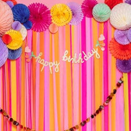 Gold Glitter Happy Birthday Bunting - Birthday Party Decorations Bunting Gold Glitter Happy Birthday Bunting