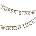 Gold Glitter Letter Party Garland Set | Meri Meri Bunting Gold Glitter Letter Party Garland Set