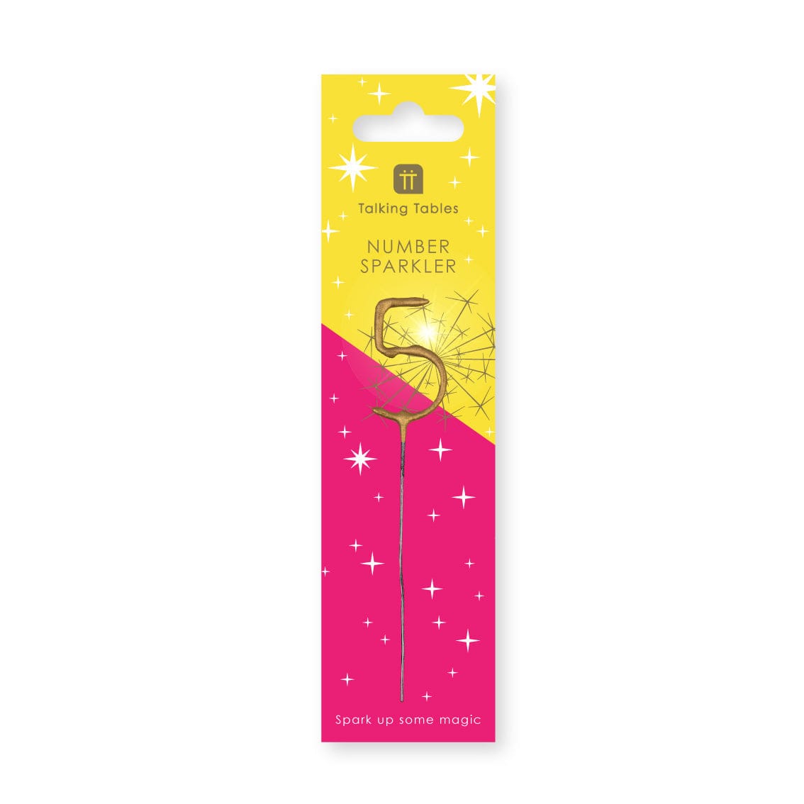 Gold Number 5 Cake Sparkler - 5th Birthday Cake Sparkler Birthday Candles Gold Number 5 Cake Sparkler