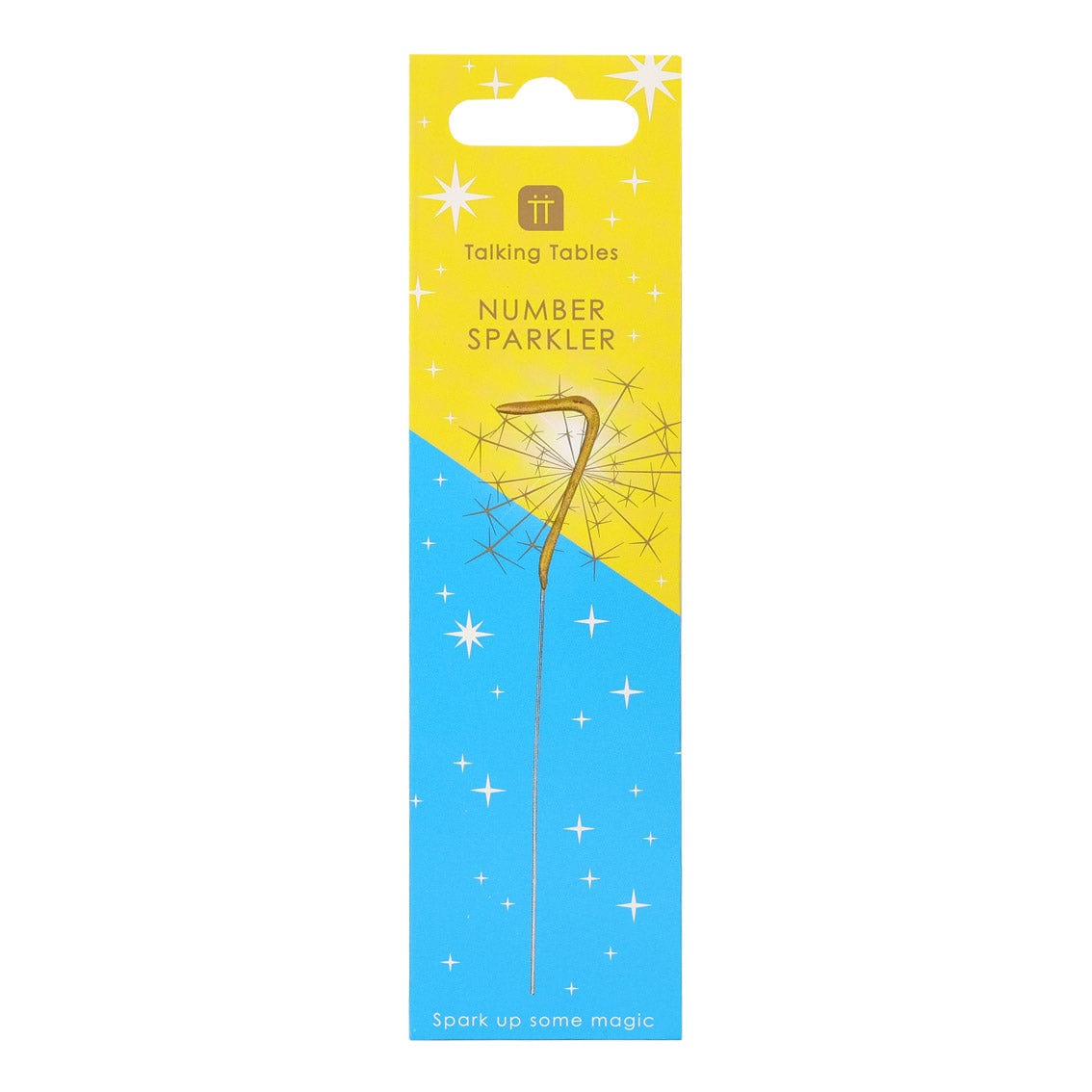 Gold Number 7 Cake Sparkler - 7th birthday cake sparkler Birthday Candles Gold Number 7 Cake Sparkler