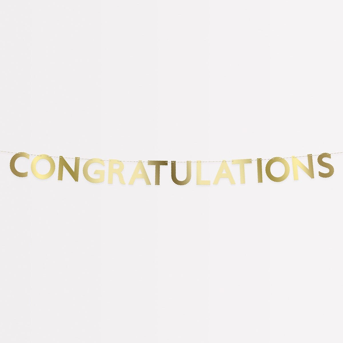 Gold Scallop Congratulations Party Garland Bunting Gold Scallop Congratulations Party Garland