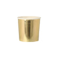 Gold Tumbler Party Cups x 8 | Meri Meri party cups Gold Tumbler Party Cups x 8