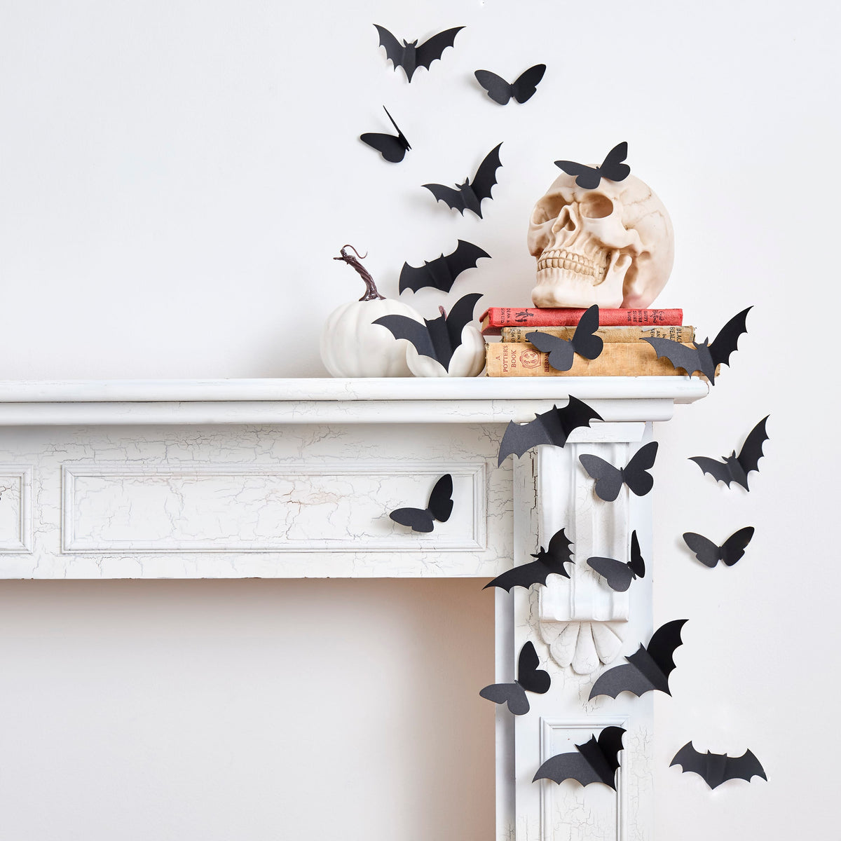 Halloween 3D Bats & Butterfly/Moth Decorations x 24 Party Decorations Halloween 3D Bats & Butterfly/Moth Decorations x 24