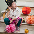Halloween Decorations - Halloween Honeycomb Pumpkins x 3 Party Supplies Halloween Honeycomb Pumpkins x 3