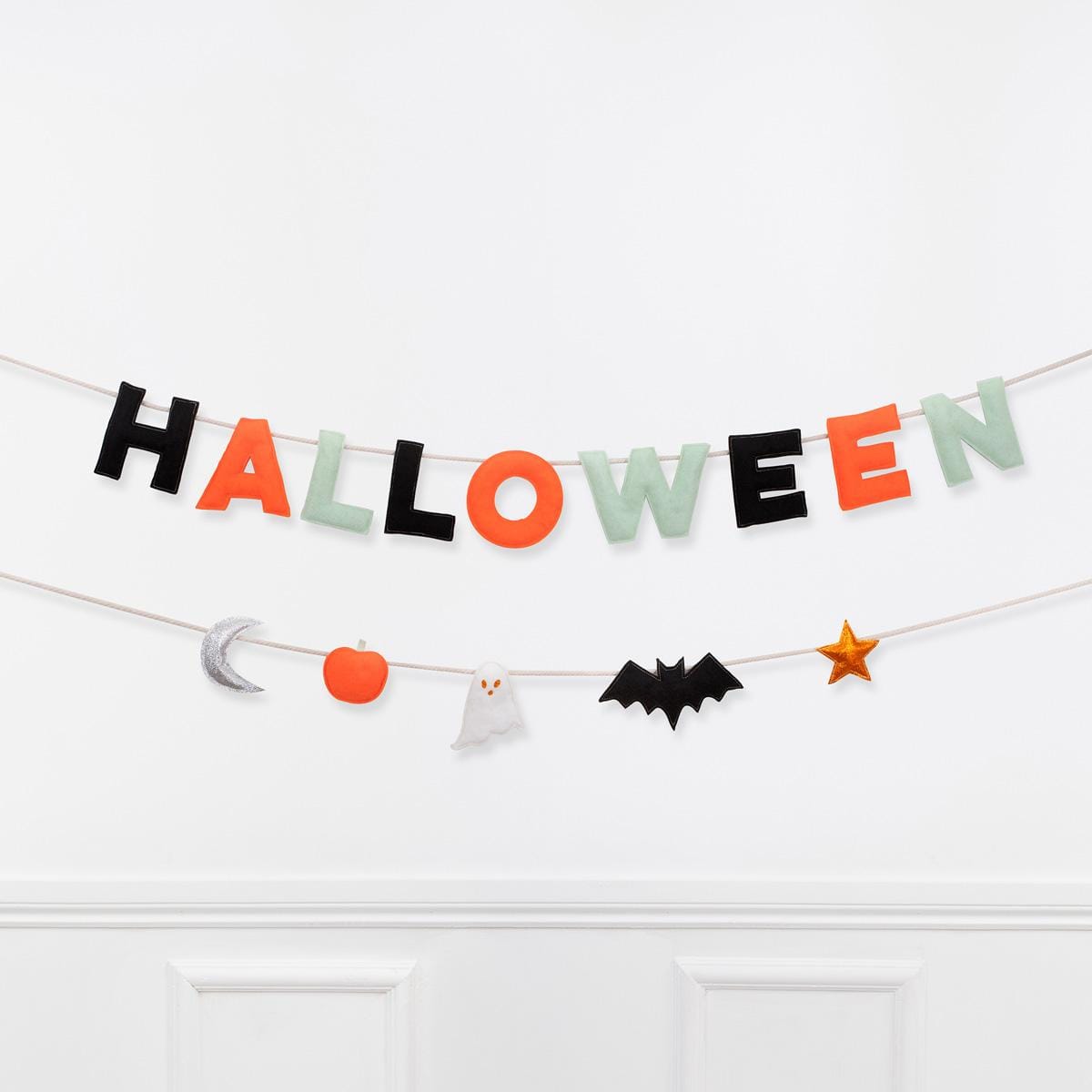Halloween Felt Party Garland Set | Meri Meri Halloween Decorations Bunting Halloween Felt Party Garland Set