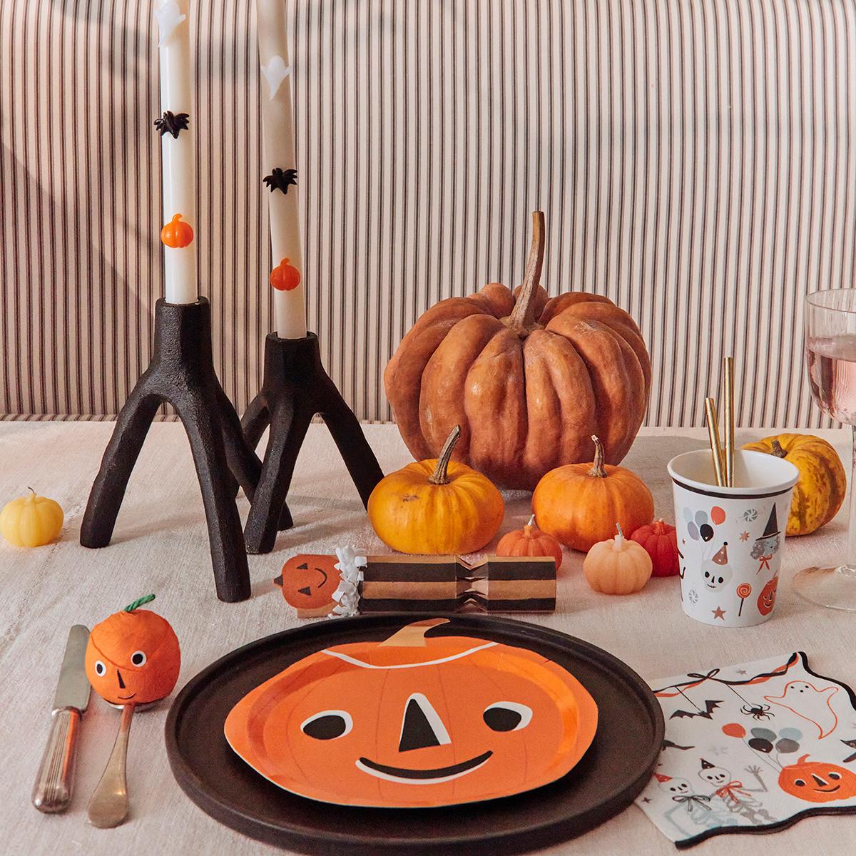 Halloween Shaped Party Plates x 8 | Meri Meri Halloween Table party plates Halloween Shaped Party Plates x 8