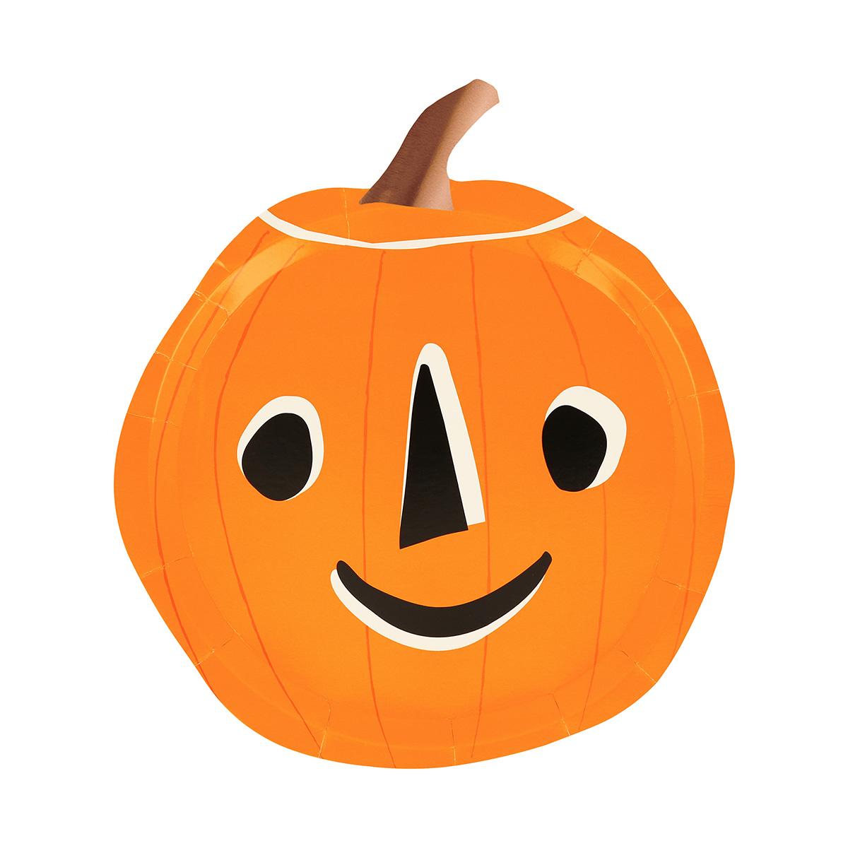 Halloween Shaped Party Plates x 8 | Meri Meri Halloween Table party plates Halloween Shaped Party Plates x 8