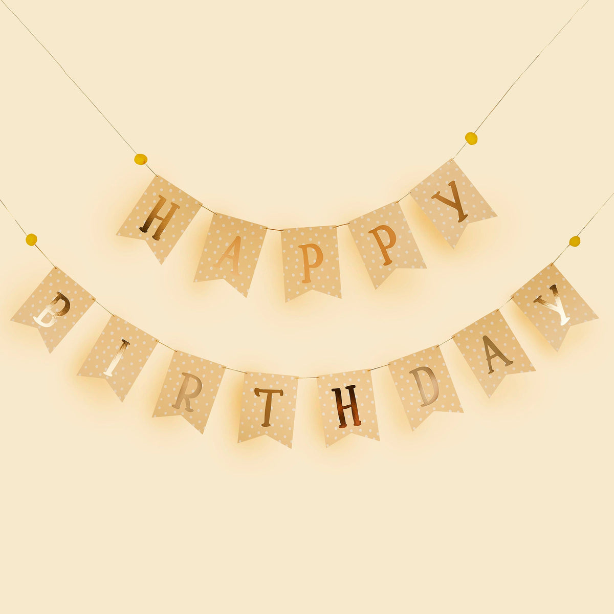 Party & Celebration Copy of Rose Gold Foiled Flag Bunting 10M