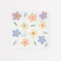 Happy Flowers Large Party Napkins x 16 | Meri Meri party napkins Happy Flowers Large Party Napkins x 16