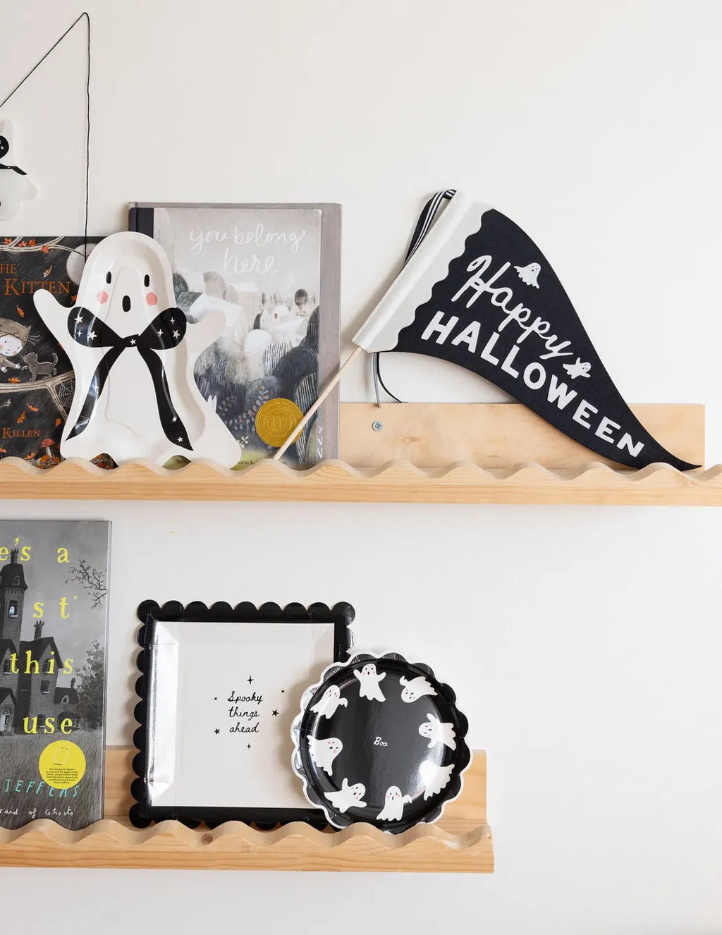 Happy Halloween Felt Pennant - My Mind's Eye Halloween Decorations flag Happy Halloween Felt Pennant