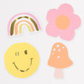 Happy Icons Shaped Party Napkins x 16 | Meri Meri party napkins Happy Icons Shaped Party Napkins x 16