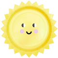 Happy Sun Party Plates x 8 - Summer Party Supplies Disposable Plates Happy Sun Party Plates x 8