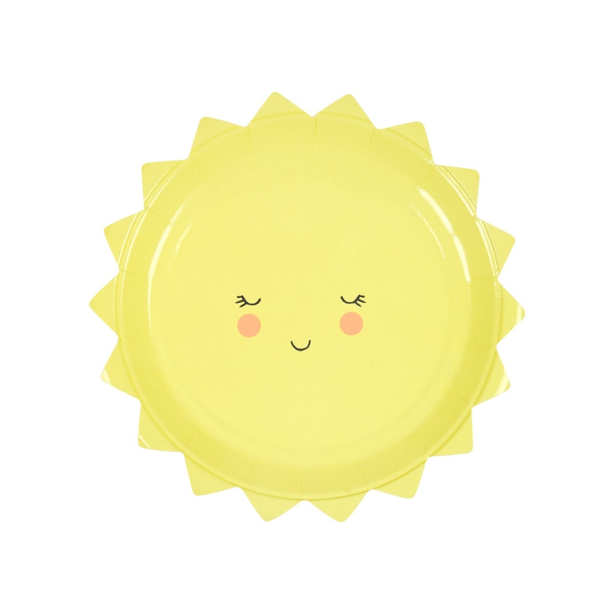 Happy Sun Small Party Plates x 12 | Meri Meri party plates Happy Sun Small Party Plates x 12