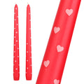 Heart Taper Dinner Candles - 2 Pack Candles Heart Taper Dinner Candles - 2 Pack