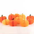 Honeycomb Pumpkin Party Decorations x 10 | Meri Meri Halloween Decorations Party Decorations Honeycomb Pumpkin Party Decorations x 10