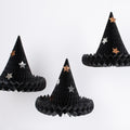 Honeycomb Witch Hat Decorations x 3 | Meri Meri | Little Big Party Party Decorations Honeycomb Witch Hat Decorations x 3