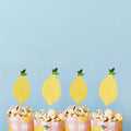 Hootyballoo - Lemon Shaped Food Picks x 12 Cake Topper Lemon Shaped Food Picks x 12