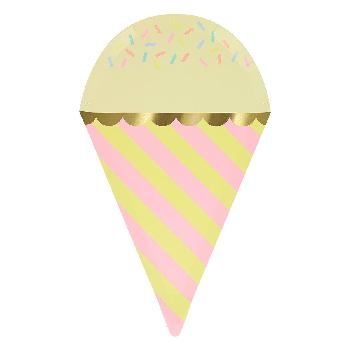 Ice Cream With Sprinkles Party Plates x 8 | Meri Meri Ice Cream Party party plates Ice Cream With Sprinkles Party Plates x 8