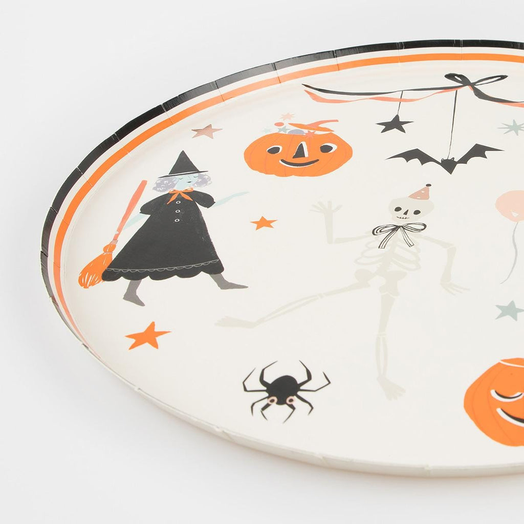 It's Halloween! Dinner Party Plates x 8 | Meri Meri Halloween Table party plates It's Halloween! Dinner Party Plates x 8