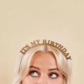 Headbands 'It's My Birthday' Gold Headband
