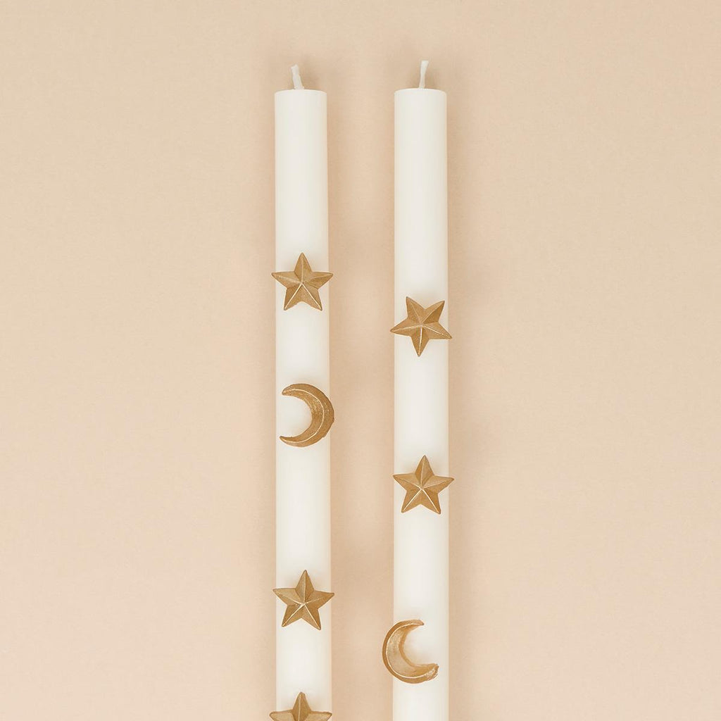 Ivory Celestial Table Candles x 2 | Meri Meri Candle Ivory Celestial Table Candles x 2
