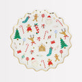 Jolly Christmas Small Party Plates x 8 | Meri Meri Christmas Table party plates Jolly Christmas Small Party Plates x 8