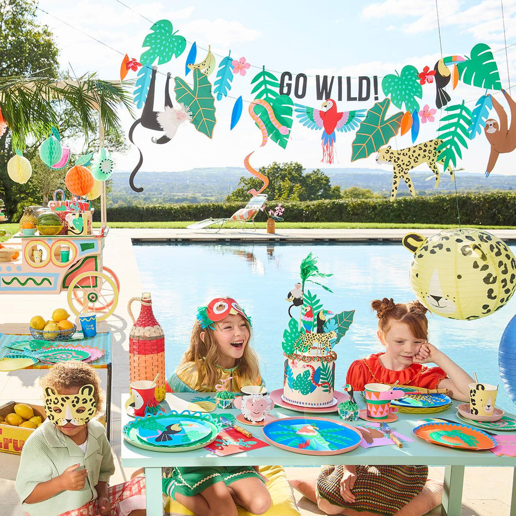 Jungle Jamboree Party Masks x 8 | Party Accessories UK Party Accessories Jungle Jamboree Party Masks x 8