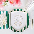 Le Golf Small Party Plates x 8 Golf Party Supplies - Bonjour Fête Party Paper Plate Le Golf Small Party Plates x 8