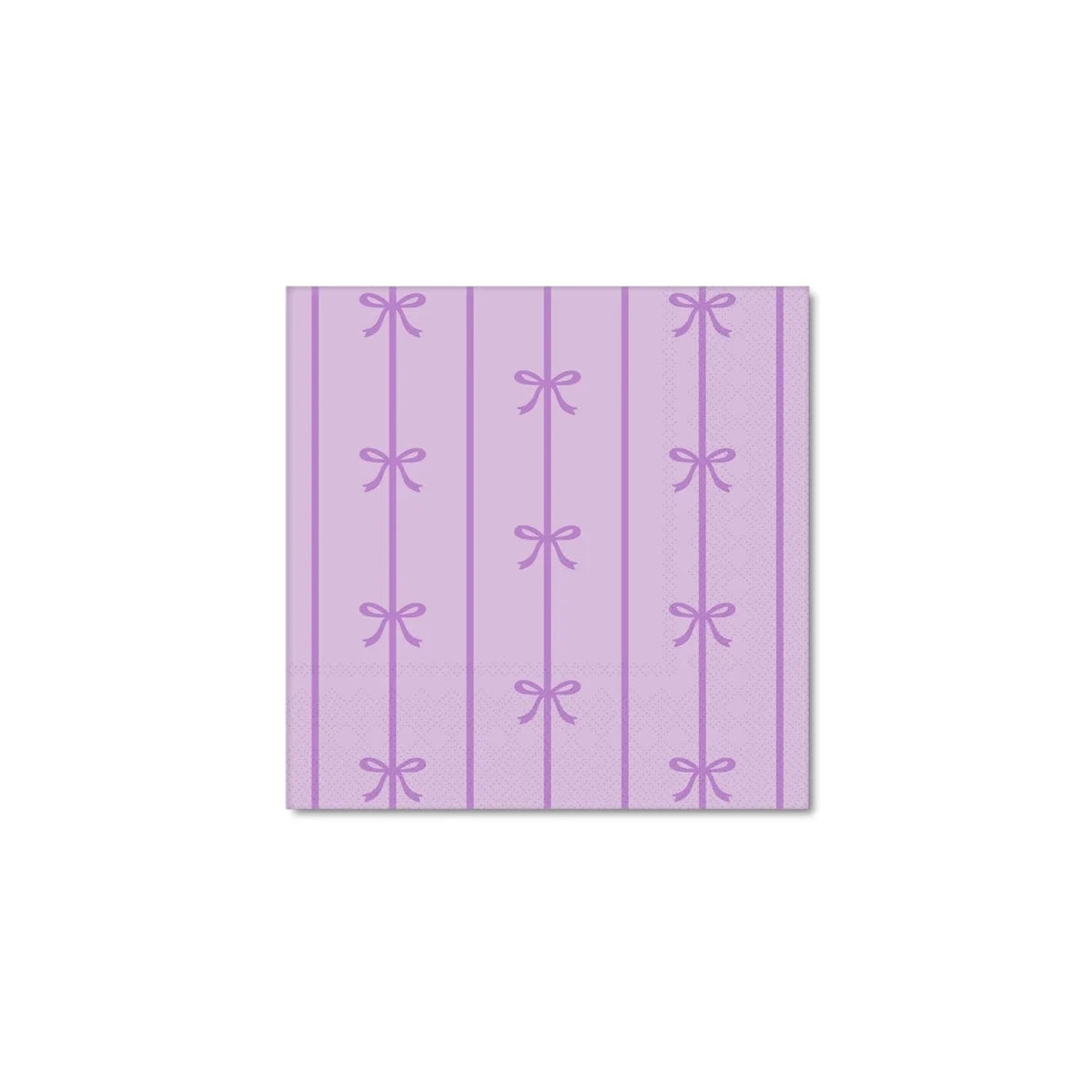 Le Lilac Signature Bow Small Party Napkins x 20 - Bow Party Bonjour Fête Paper Napkins Le Lilac Signature Bow Small Napkins x 20