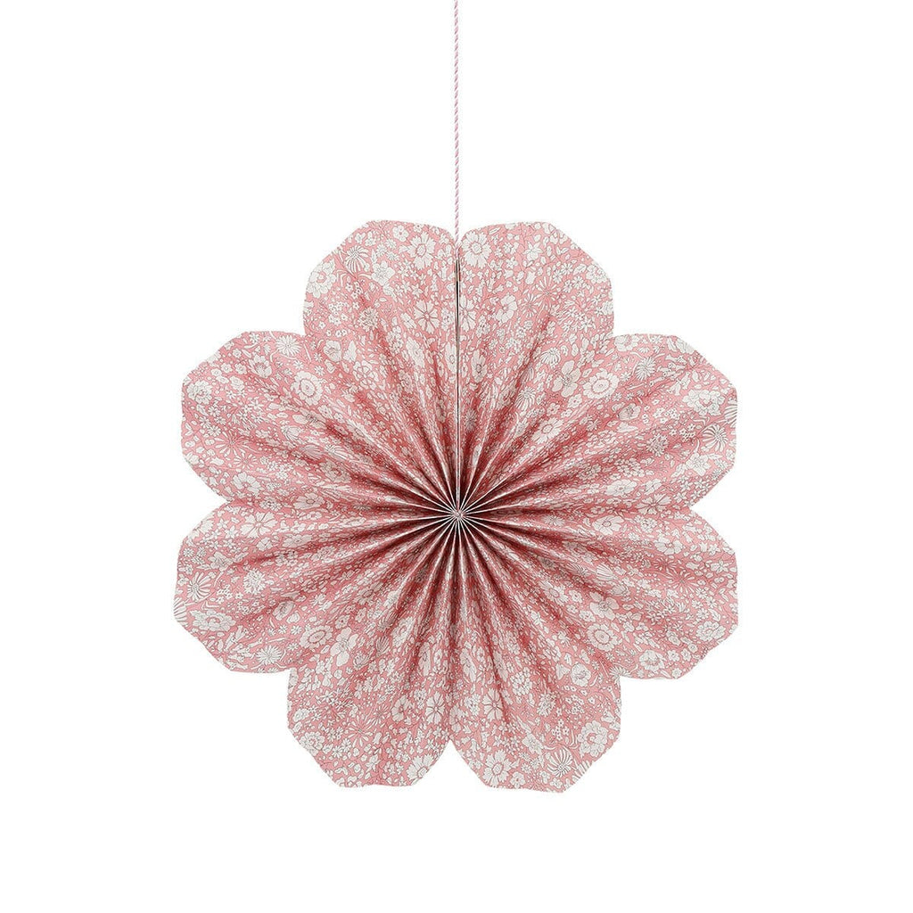 Liberty Print Paper Pinwheel Decorations x 6 Hanging Decoration Liberty Print Paper Pinwheel Decorations x 6