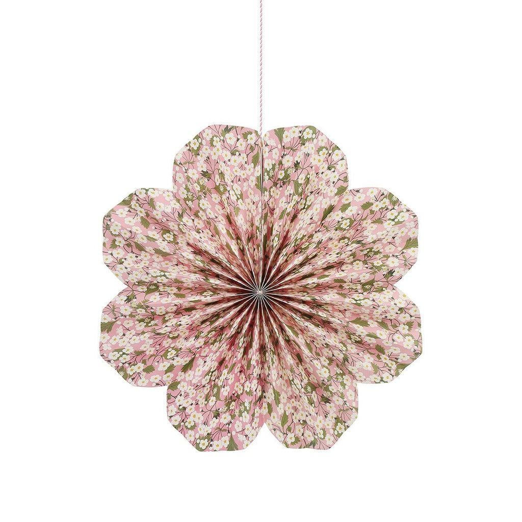 Liberty Print Paper Pinwheel Decorations x 6 Hanging Decoration Liberty Print Paper Pinwheel Decorations x 6