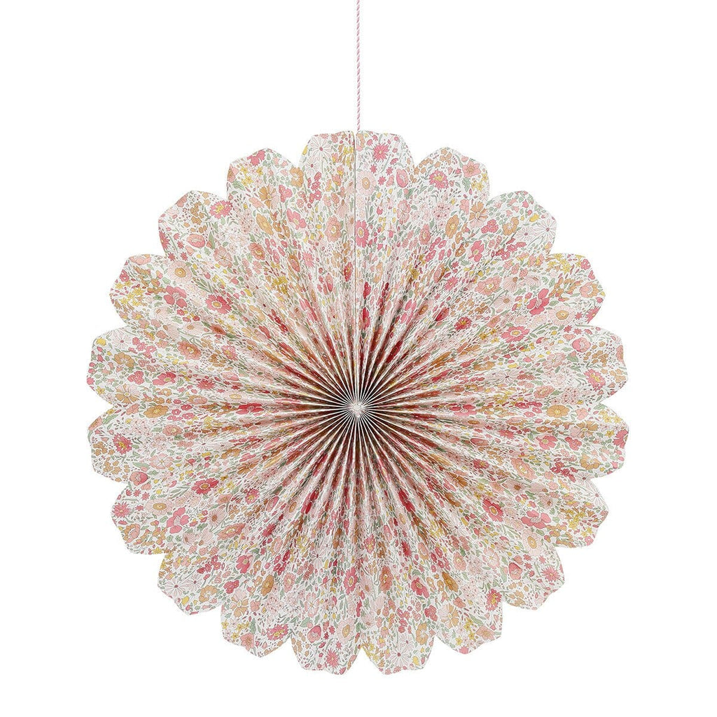 Liberty Print Paper Pinwheel Decorations x 6 Hanging Decoration Liberty Print Paper Pinwheel Decorations x 6