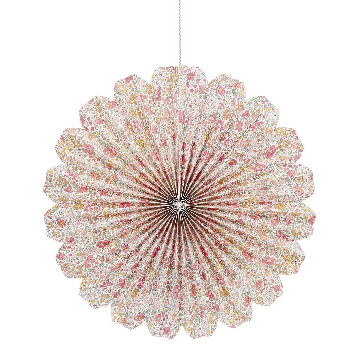 Liberty Print Paper Pinwheel Decorations x 6 Hanging Decoration Liberty Print Paper Pinwheel Decorations x 6