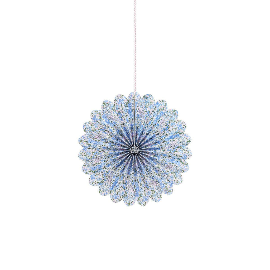 Liberty Print Paper Pinwheel Decorations x 6 Hanging Decoration Liberty Print Paper Pinwheel Decorations x 6